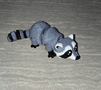 3d Printed Mini Raccoon | Articulating Figurine | Flexi Animal