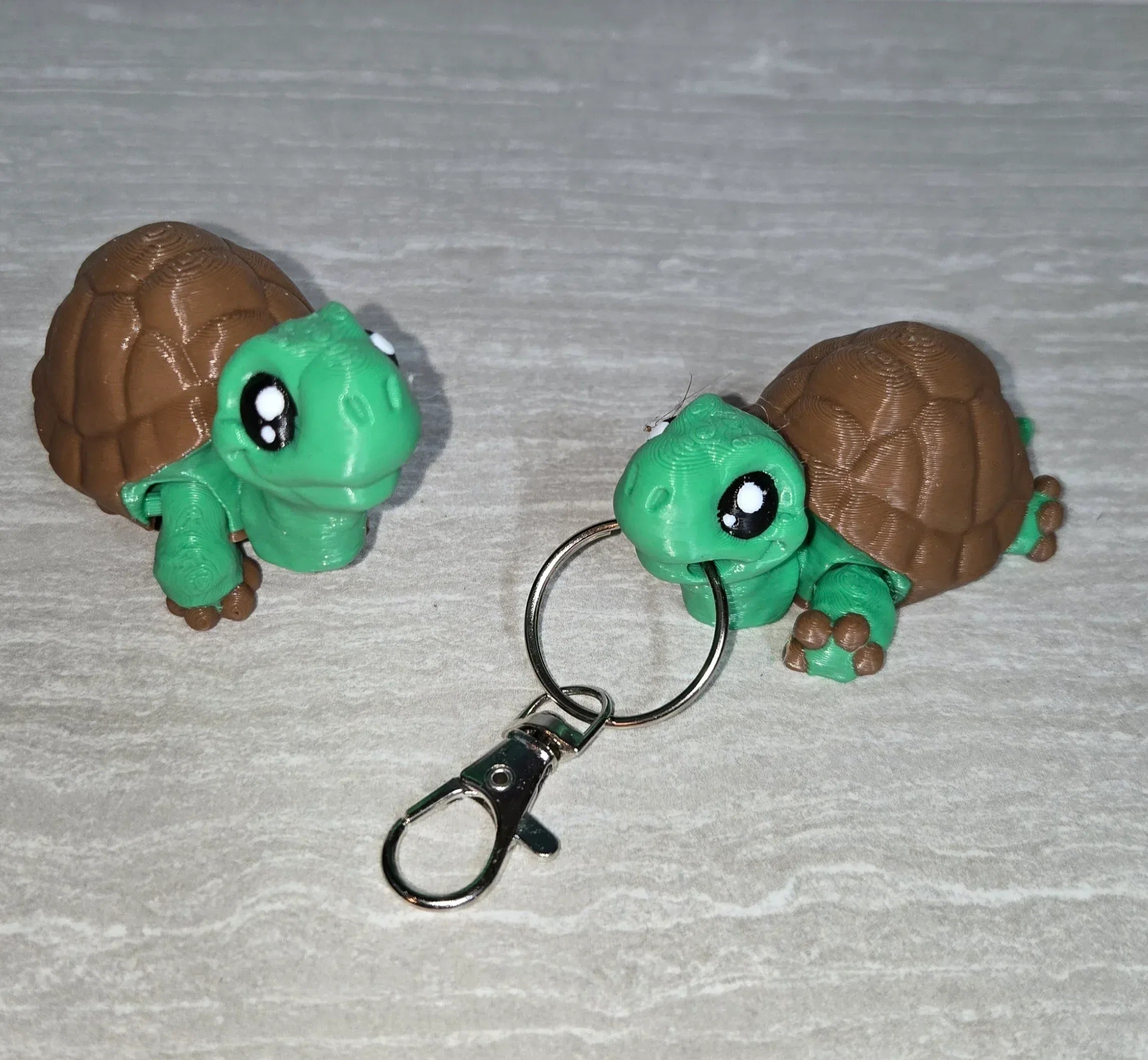 3d Printed Mini Turtle | Articulating Figurine | Flexi Animal - Cosmic 3d Creations