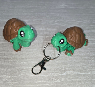 3d Printed Mini Turtle | Articulating Figurine | Flexi Animal