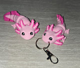 Mini Axolotl 3D printed flexi toy - view 2