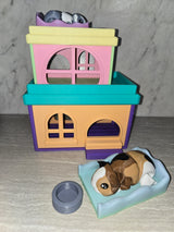 Guinea Pig w/House 3D printed articulated flexi toy by Cosmic 3D Creations