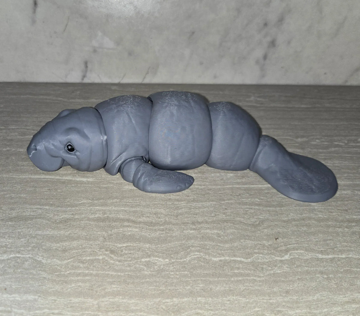 Big Manatee 3D printed flexi toy - view 2