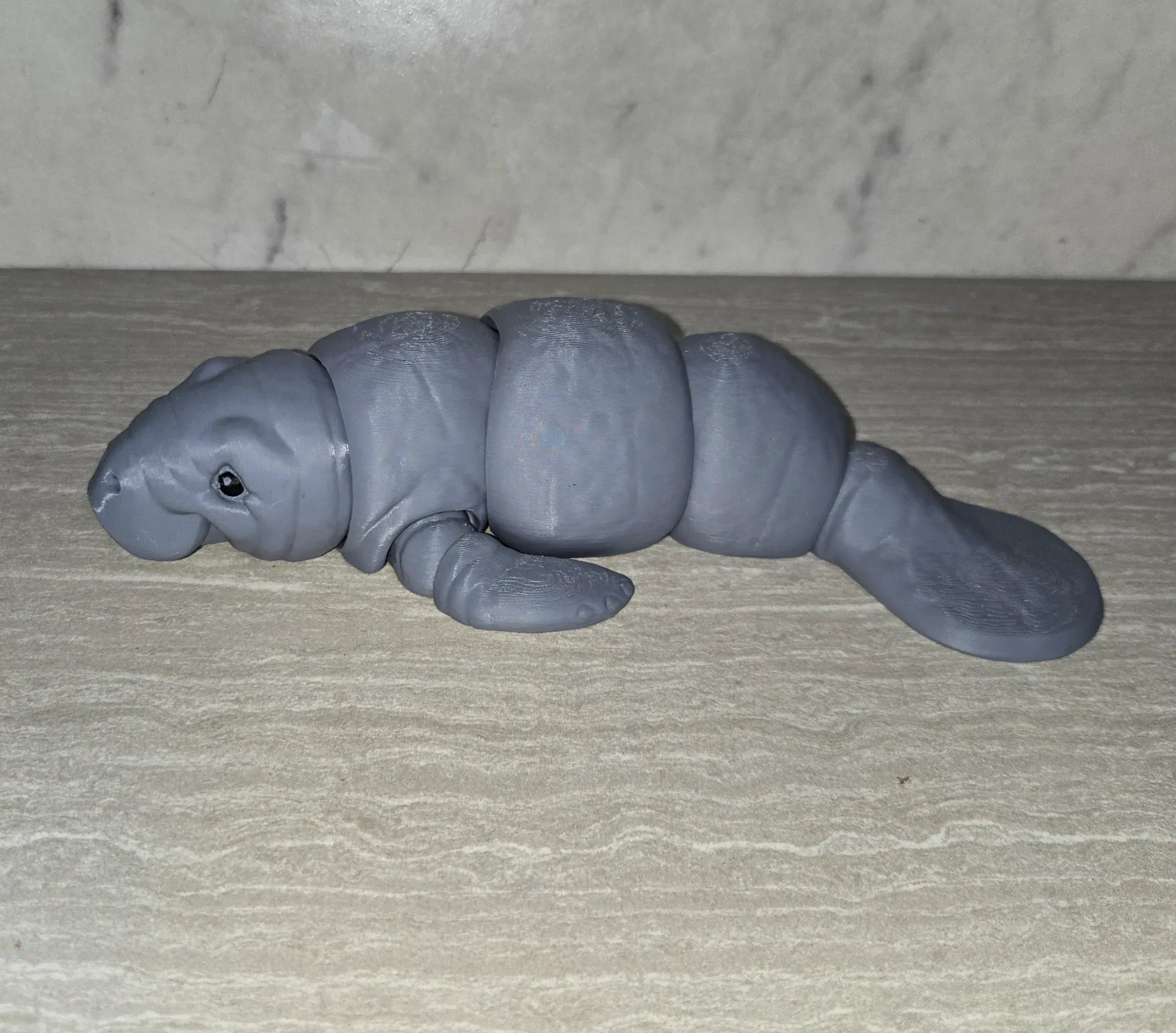 3d Printed Big Manatee | Articulating Figurine | Flexi Animal - Cosmic 3d Creations