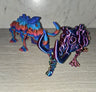 Skeleton Mammoth 3D printed articulated flexi toy by Cosmic 3D Creations