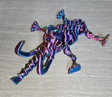 Skeleton Mammoth 3D printed flexi toy - view 2