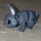 3d Printed Grey Bunny| Articulating Figurine | Flexi