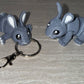 3d Printed Grey Bunny| Articulating Figurine | Flexi