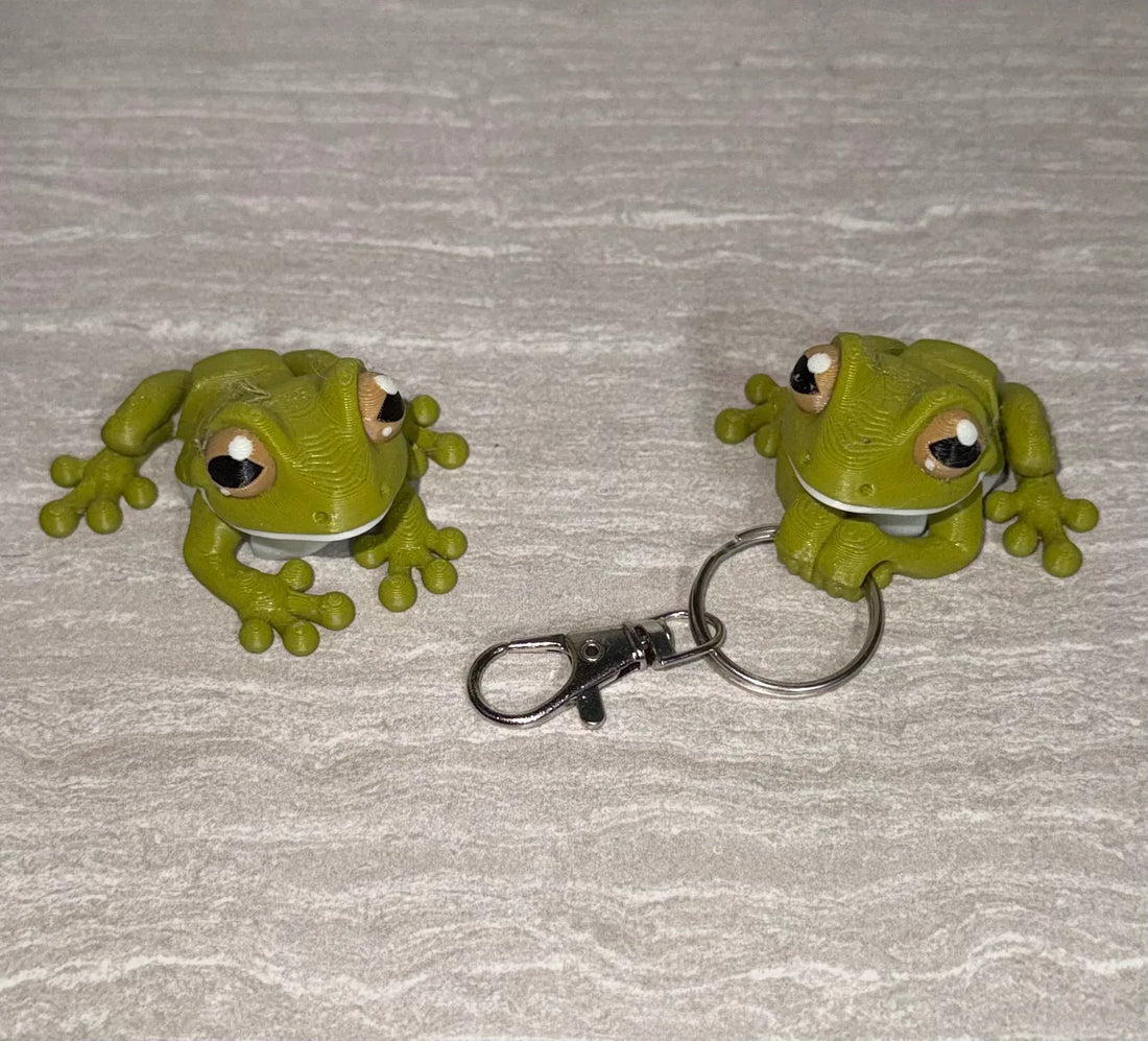 3d Printed Tree Frog| Articulating Figurine | Flexi - Cosmic 3d Creations
