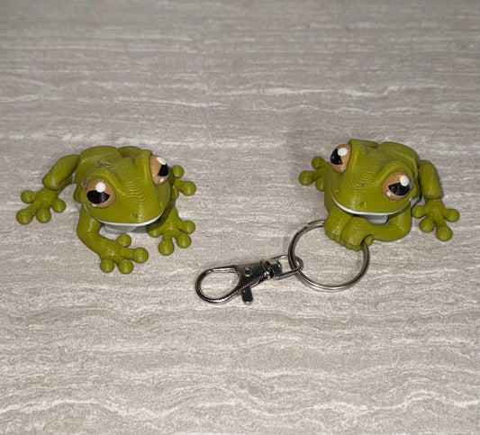 3d Printed Tree Frog| Articulating Figurine | Flexi