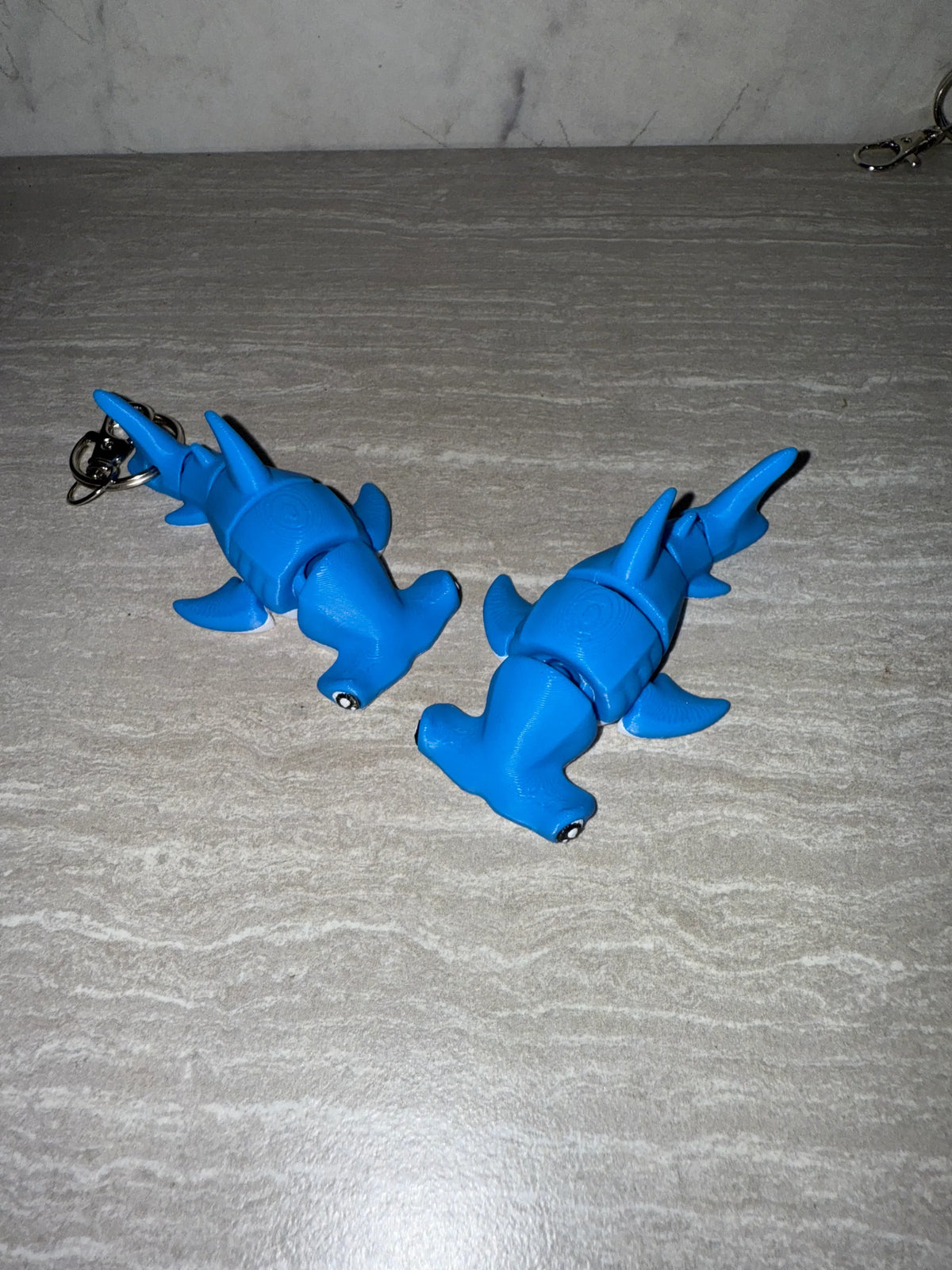 Hammerhead Shark 3D printed flexi toy - view 2