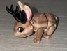 Jackalope 3D printed articulated flexi toy by Cosmic 3D Creations