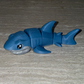 3d Printed Shark | Articulating Figurine | Flexi
