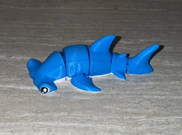 3d Printed Hammerhead Shark | Articulating Figurine | Flexi - Cosmic 3d Creations