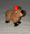 3d Printed Capybara With Apple | Articulating Figurine | Flexi