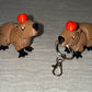 3d Printed Capybara With Apple | Articulating Figurine | Flexi