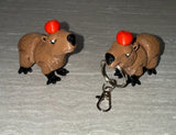 Capybara With Apple 3D printed flexi toy - view 2