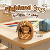 Highland Cow Backpack Buddy 3D printed clicker fidget keychain