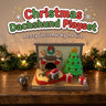 Christmas Dachshund Playset 3D printed fireplace scene with tree, presents and two dachshunds