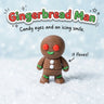 Gingerbread Man 3D printed articulated flexi toy by Cosmic 3D Creations, on a frosty white surface