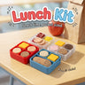 Lunch Kit 3D printed clicker fidget toy, mini lunch trays with cheese, crackers and pizza