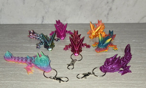 Tadling 3D printed articulated flexi toy by Cosmic 3D Creations